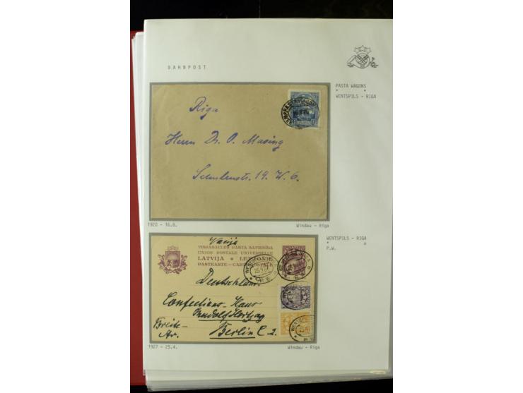 BAHNPOST: 1920/40, umfangreiche Sammlung von über 100 Briefen und Karten, dabei verschiedene Typen, viele verschiedene Streck