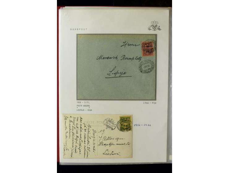 BAHNPOST: 1920/40, umfangreiche Sammlung von über 100 Briefen und Karten, dabei verschiedene Typen, viele verschiedene Streck