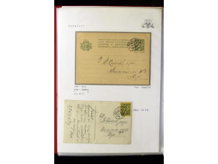 BAHNPOST: 1920/40, umfangreiche Sammlung von über 100 Briefen und Karten, dabei verschiedene Typen, viele verschiedene Streck