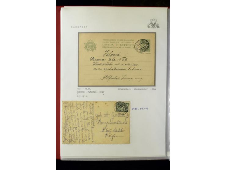 BAHNPOST: 1920/40, umfangreiche Sammlung von über 100 Briefen und Karten, dabei verschiedene Typen, viele verschiedene Streck