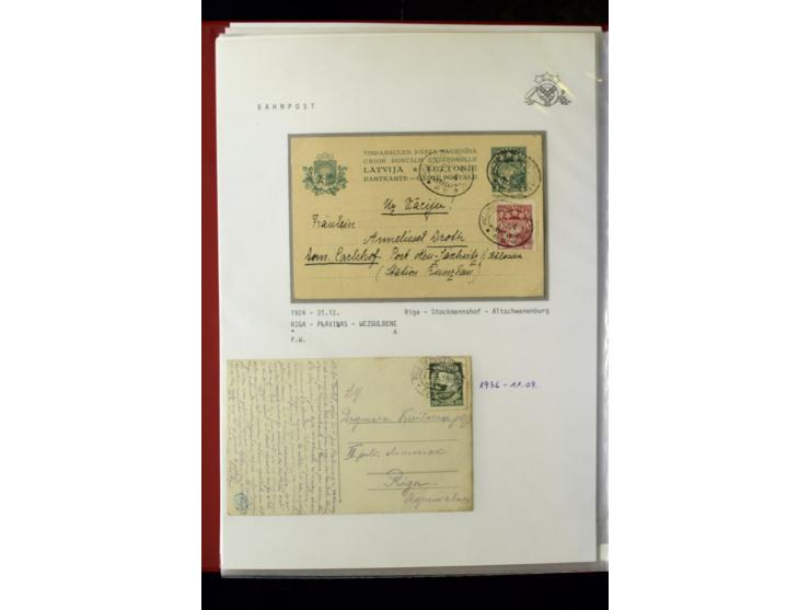 BAHNPOST: 1920/40, umfangreiche Sammlung von über 100 Briefen und Karten, dabei verschiedene Typen, viele verschiedene Streck