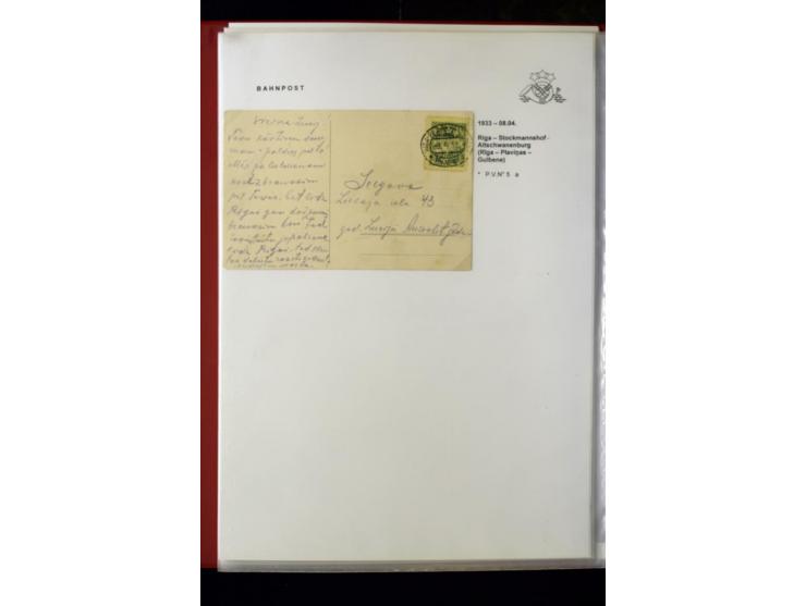 BAHNPOST: 1920/40, umfangreiche Sammlung von über 100 Briefen und Karten, dabei verschiedene Typen, viele verschiedene Streck