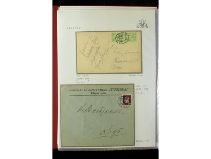 BAHNPOST: 1920/40, umfangreiche Sammlung von über 100 Briefen und Karten, dabei verschiedene Typen, viele verschiedene Streck