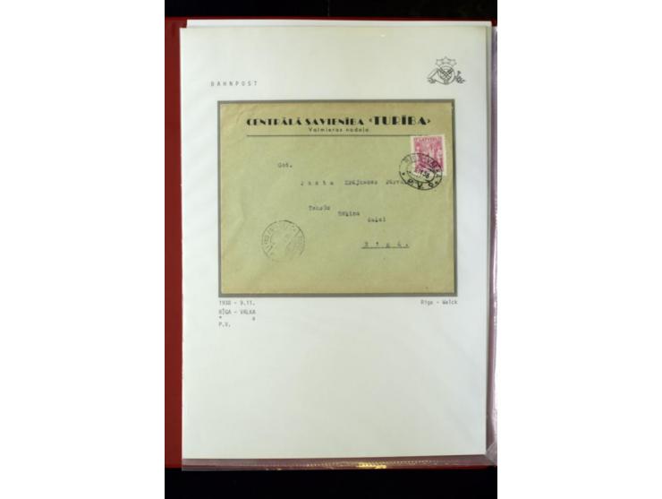 BAHNPOST: 1920/40, umfangreiche Sammlung von über 100 Briefen und Karten, dabei verschiedene Typen, viele verschiedene Streck