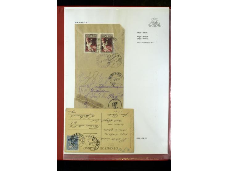 BAHNPOST: 1920/40, umfangreiche Sammlung von über 100 Briefen und Karten, dabei verschiedene Typen, viele verschiedene Streck