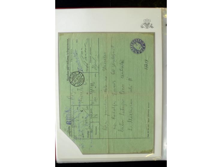 GELDANWEISUNGEN: 1920/38, interessante Sammlung von über 60 Stück, dabei Vorläufer (weiterverwendete russische Geldanweisunge