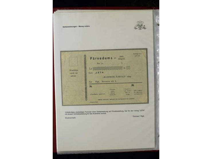 GELDANWEISUNGEN: 1920/38, interessante Sammlung von über 60 Stück, dabei Vorläufer (weiterverwendete russische Geldanweisunge