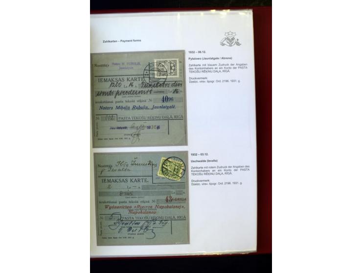 GELD-DIENST: 1927/41, umfangreiche Sammlung von über 60 Ganzstücken, dabei Geldanweisungen aus dem Ausland, Empfangsbestätigu