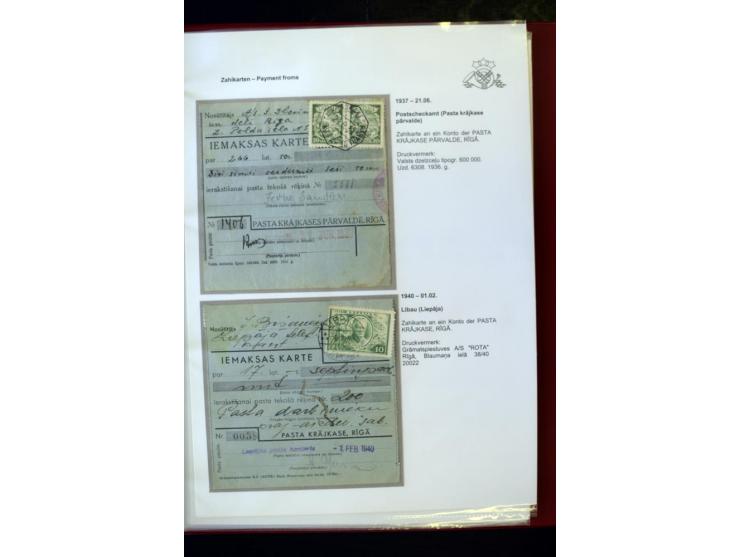 GELD-DIENST: 1927/41, umfangreiche Sammlung von über 60 Ganzstücken, dabei Geldanweisungen aus dem Ausland, Empfangsbestätigu