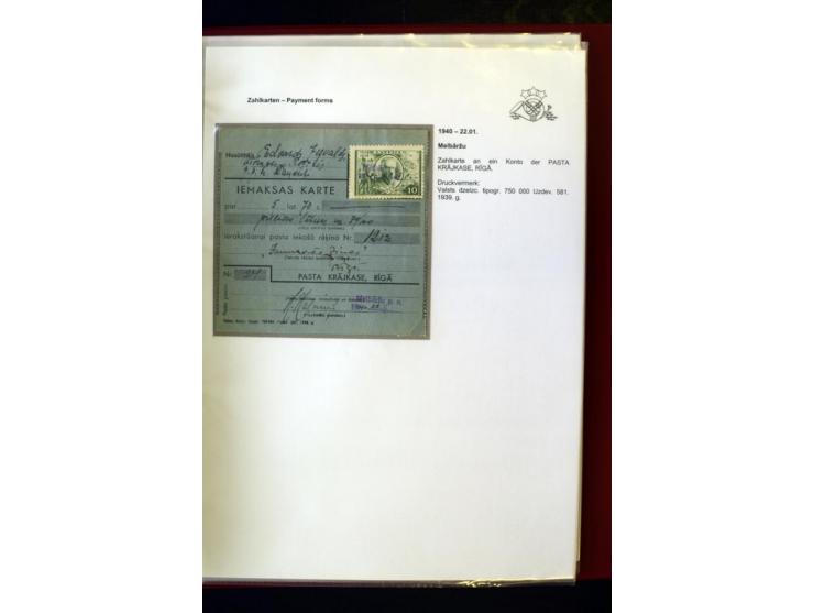 GELD-DIENST: 1927/41, umfangreiche Sammlung von über 60 Ganzstücken, dabei Geldanweisungen aus dem Ausland, Empfangsbestätigu