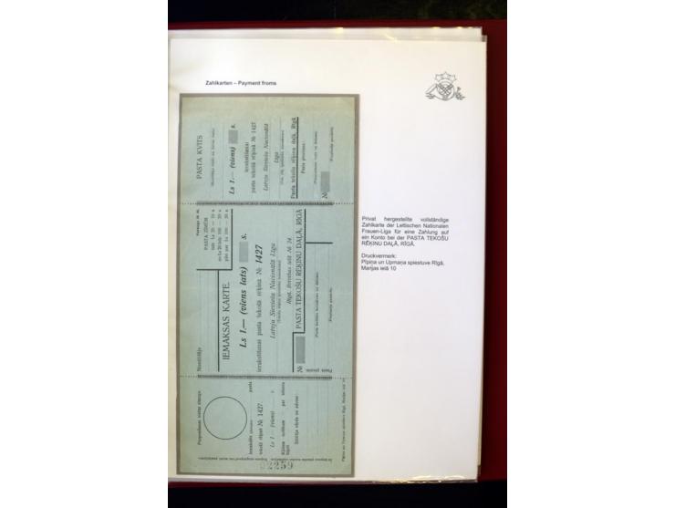 GELD-DIENST: 1927/41, umfangreiche Sammlung von über 60 Ganzstücken, dabei Geldanweisungen aus dem Ausland, Empfangsbestätigu