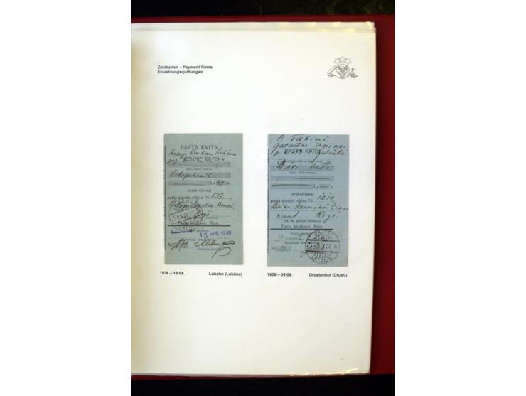 GELD-DIENST: 1927/41, umfangreiche Sammlung von über 60 Ganzstücken, dabei Geldanweisungen aus dem Ausland, Empfangsbestätigu