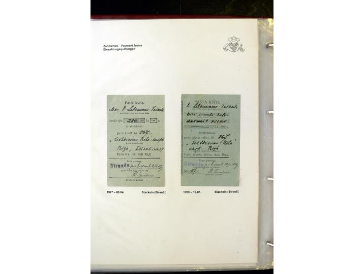 GELD-DIENST: 1927/41, umfangreiche Sammlung von über 60 Ganzstücken, dabei Geldanweisungen aus dem Ausland, Empfangsbestätigu