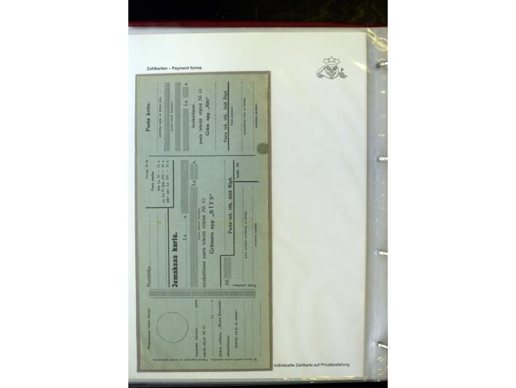 GELD-DIENST: 1927/41, umfangreiche Sammlung von über 60 Ganzstücken, dabei Geldanweisungen aus dem Ausland, Empfangsbestätigu