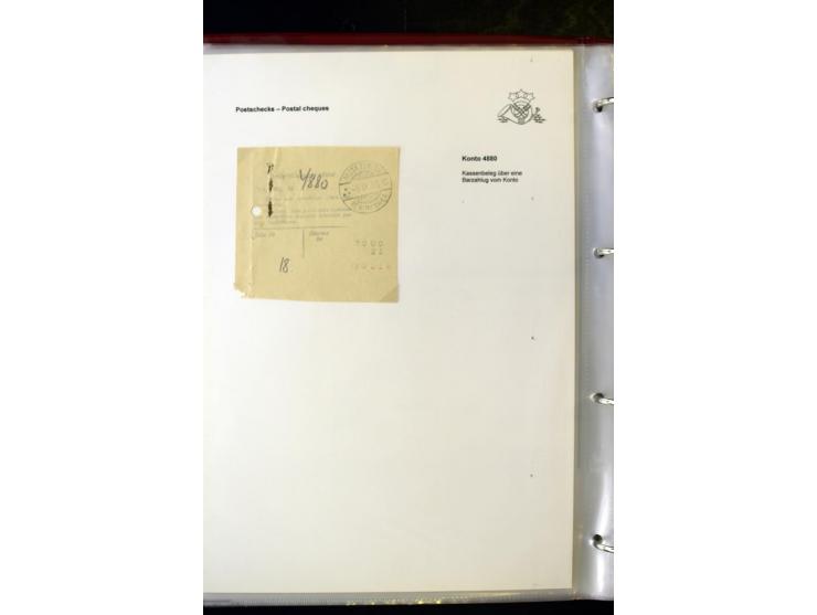 GELD-DIENST: 1927/41, umfangreiche Sammlung von über 60 Ganzstücken, dabei Geldanweisungen aus dem Ausland, Empfangsbestätigu