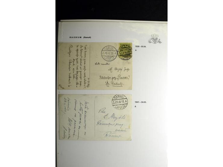 NORMSTEMPEL: AAHOF-ZVIDZIENA, umfangreiche Sammlung mit über 750 Briefen und Karten, alles sauber in 6 Alben