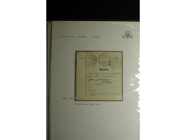 NORMSTEMPEL: AAHOF-ZVIDZIENA, umfangreiche Sammlung mit über 750 Briefen und Karten, alles sauber in 6 Alben