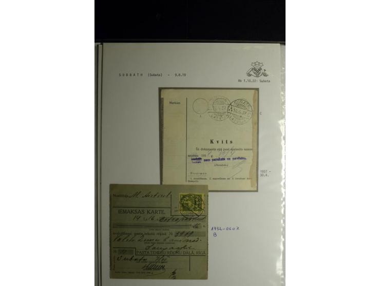 NORMSTEMPEL: AAHOF-ZVIDZIENA, umfangreiche Sammlung mit über 750 Briefen und Karten, alles sauber in 6 Alben