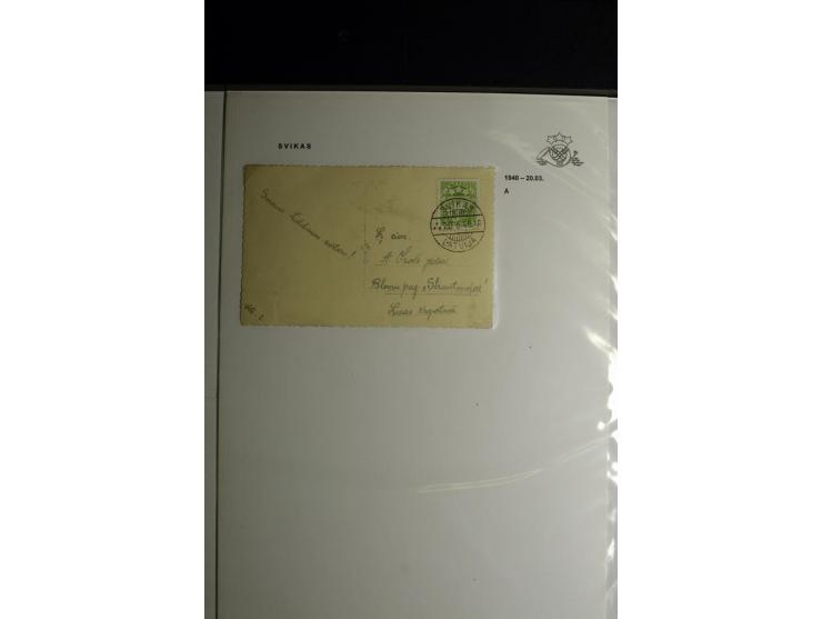 NORMSTEMPEL: AAHOF-ZVIDZIENA, umfangreiche Sammlung mit über 750 Briefen und Karten, alles sauber in 6 Alben