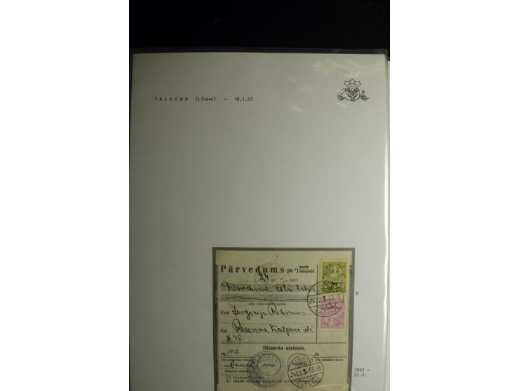 NORMSTEMPEL: AAHOF-ZVIDZIENA, umfangreiche Sammlung mit über 750 Briefen und Karten, alles sauber in 6 Alben