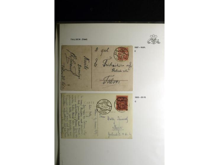 NORMSTEMPEL: AAHOF-ZVIDZIENA, umfangreiche Sammlung mit über 750 Briefen und Karten, alles sauber in 6 Alben