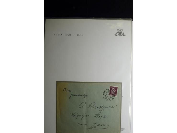 NORMSTEMPEL: AAHOF-ZVIDZIENA, umfangreiche Sammlung mit über 750 Briefen und Karten, alles sauber in 6 Alben