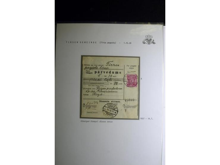 NORMSTEMPEL: AAHOF-ZVIDZIENA, umfangreiche Sammlung mit über 750 Briefen und Karten, alles sauber in 6 Alben