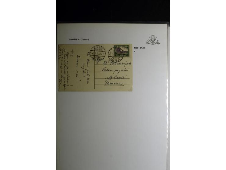NORMSTEMPEL: AAHOF-ZVIDZIENA, umfangreiche Sammlung mit über 750 Briefen und Karten, alles sauber in 6 Alben