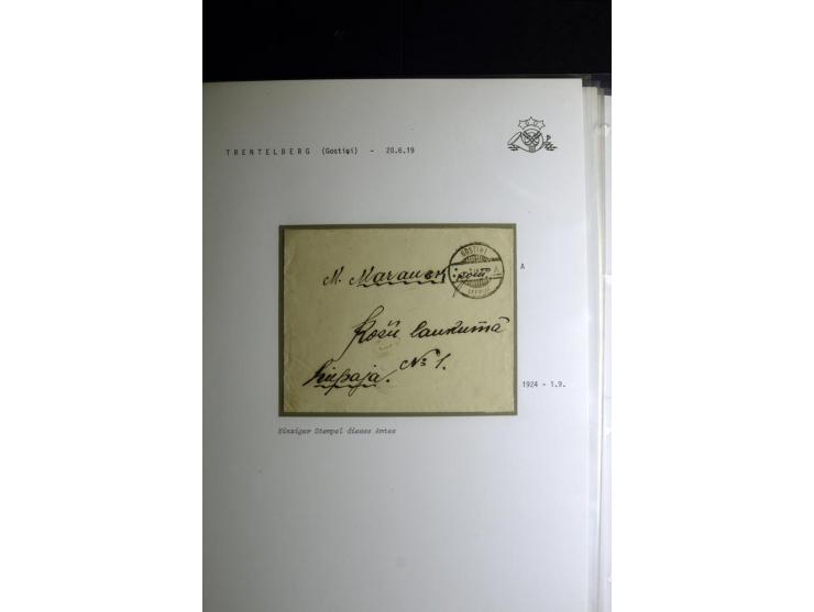 NORMSTEMPEL: AAHOF-ZVIDZIENA, umfangreiche Sammlung mit über 750 Briefen und Karten, alles sauber in 6 Alben