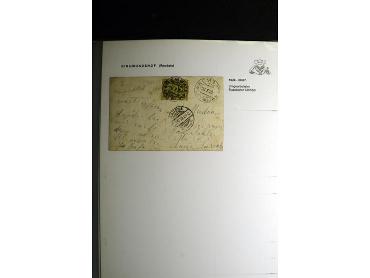 NORMSTEMPEL: AAHOF-ZVIDZIENA, umfangreiche Sammlung mit über 750 Briefen und Karten, alles sauber in 6 Alben