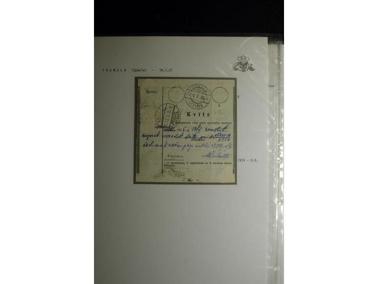 NORMSTEMPEL: AAHOF-ZVIDZIENA, umfangreiche Sammlung mit über 750 Briefen und Karten, alles sauber in 6 Alben