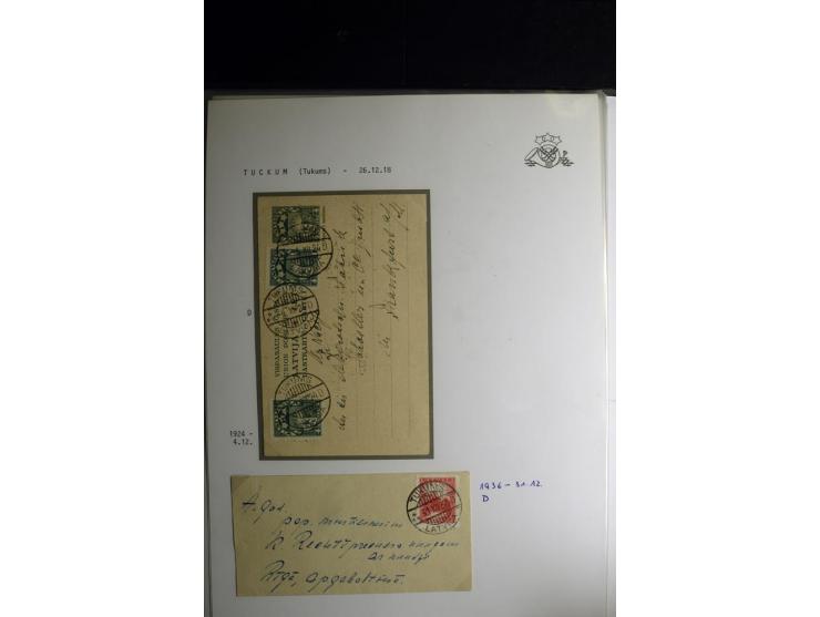 NORMSTEMPEL: AAHOF-ZVIDZIENA, umfangreiche Sammlung mit über 750 Briefen und Karten, alles sauber in 6 Alben
