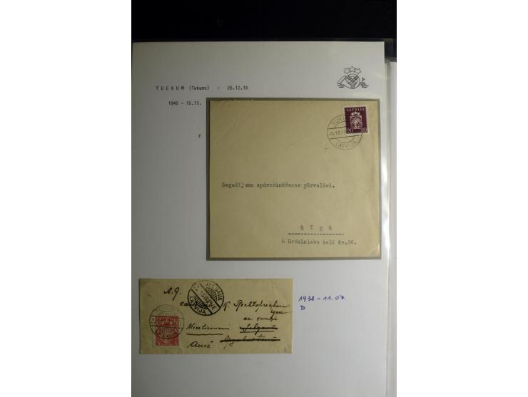 NORMSTEMPEL: AAHOF-ZVIDZIENA, umfangreiche Sammlung mit über 750 Briefen und Karten, alles sauber in 6 Alben