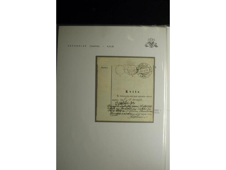 NORMSTEMPEL: AAHOF-ZVIDZIENA, umfangreiche Sammlung mit über 750 Briefen und Karten, alles sauber in 6 Alben