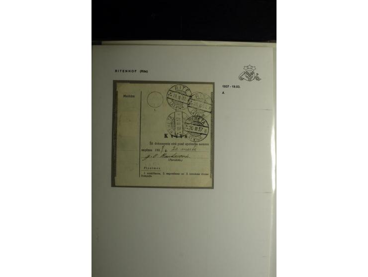 NORMSTEMPEL: AAHOF-ZVIDZIENA, umfangreiche Sammlung mit über 750 Briefen und Karten, alles sauber in 6 Alben