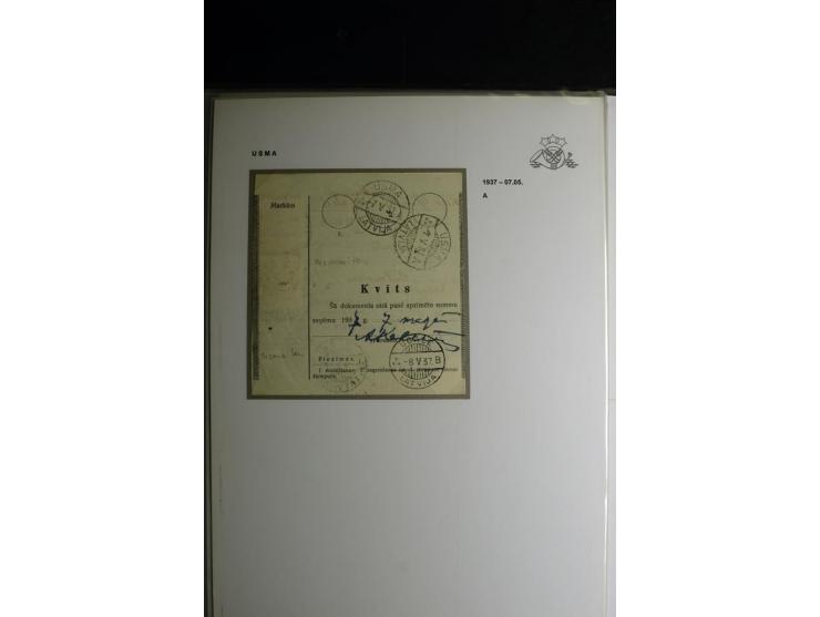 NORMSTEMPEL: AAHOF-ZVIDZIENA, umfangreiche Sammlung mit über 750 Briefen und Karten, alles sauber in 6 Alben