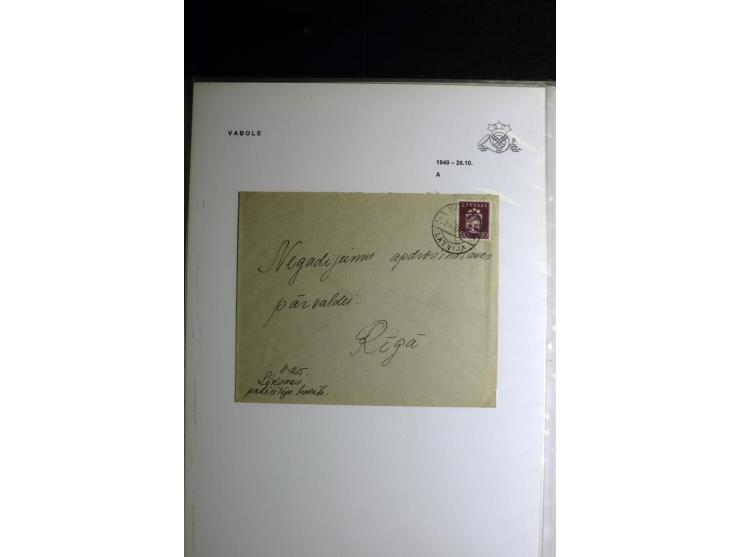 NORMSTEMPEL: AAHOF-ZVIDZIENA, umfangreiche Sammlung mit über 750 Briefen und Karten, alles sauber in 6 Alben