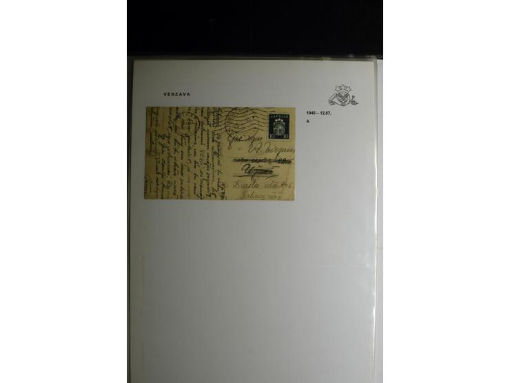 NORMSTEMPEL: AAHOF-ZVIDZIENA, umfangreiche Sammlung mit über 750 Briefen und Karten, alles sauber in 6 Alben