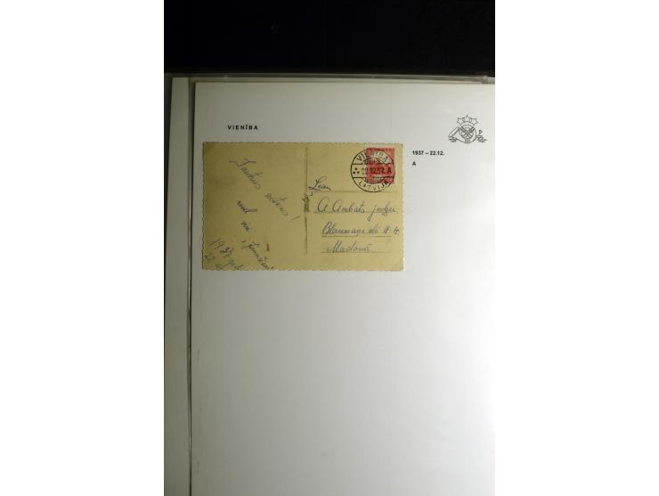 NORMSTEMPEL: AAHOF-ZVIDZIENA, umfangreiche Sammlung mit über 750 Briefen und Karten, alles sauber in 6 Alben