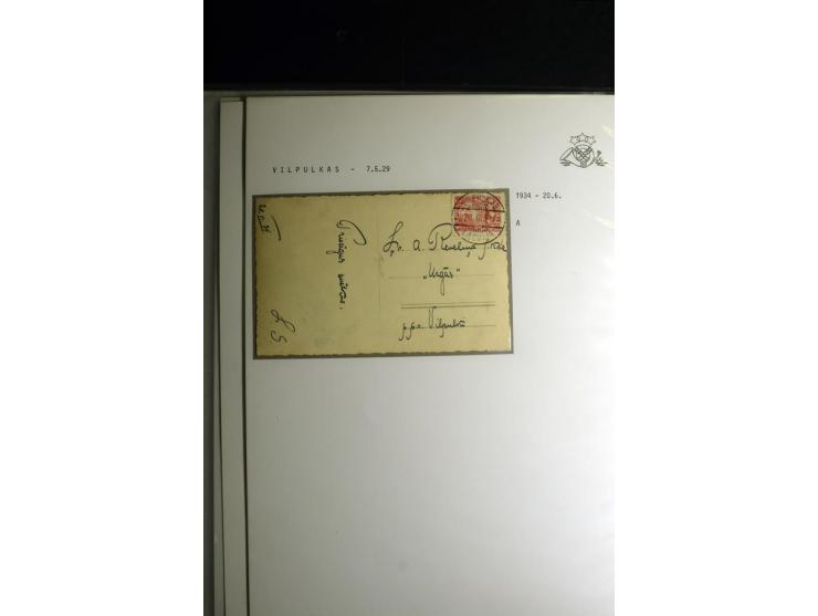 NORMSTEMPEL: AAHOF-ZVIDZIENA, umfangreiche Sammlung mit über 750 Briefen und Karten, alles sauber in 6 Alben