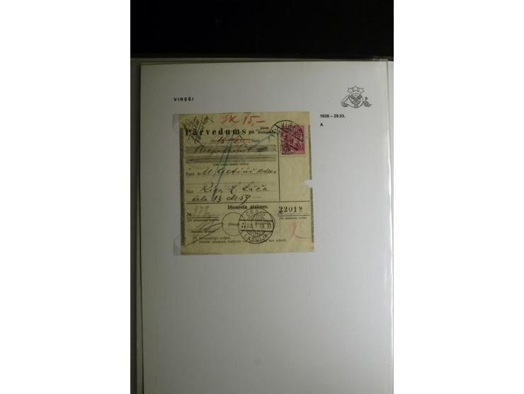 NORMSTEMPEL: AAHOF-ZVIDZIENA, umfangreiche Sammlung mit über 750 Briefen und Karten, alles sauber in 6 Alben
