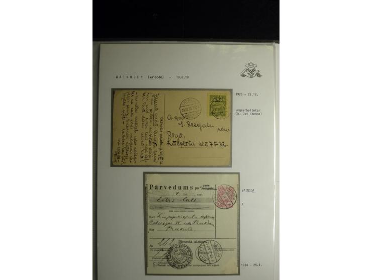 NORMSTEMPEL: AAHOF-ZVIDZIENA, umfangreiche Sammlung mit über 750 Briefen und Karten, alles sauber in 6 Alben