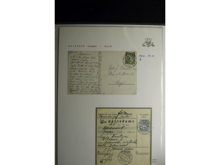 NORMSTEMPEL: AAHOF-ZVIDZIENA, umfangreiche Sammlung mit über 750 Briefen und Karten, alles sauber in 6 Alben
