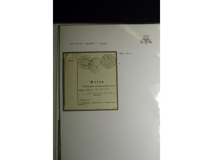 NORMSTEMPEL: AAHOF-ZVIDZIENA, umfangreiche Sammlung mit über 750 Briefen und Karten, alles sauber in 6 Alben