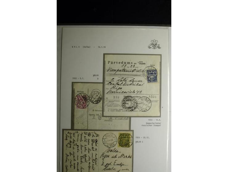 NORMSTEMPEL: AAHOF-ZVIDZIENA, umfangreiche Sammlung mit über 750 Briefen und Karten, alles sauber in 6 Alben