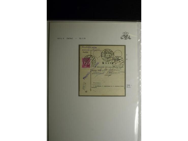 NORMSTEMPEL: AAHOF-ZVIDZIENA, umfangreiche Sammlung mit über 750 Briefen und Karten, alles sauber in 6 Alben