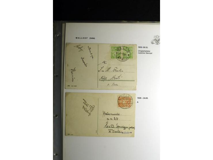 NORMSTEMPEL: AAHOF-ZVIDZIENA, umfangreiche Sammlung mit über 750 Briefen und Karten, alles sauber in 6 Alben