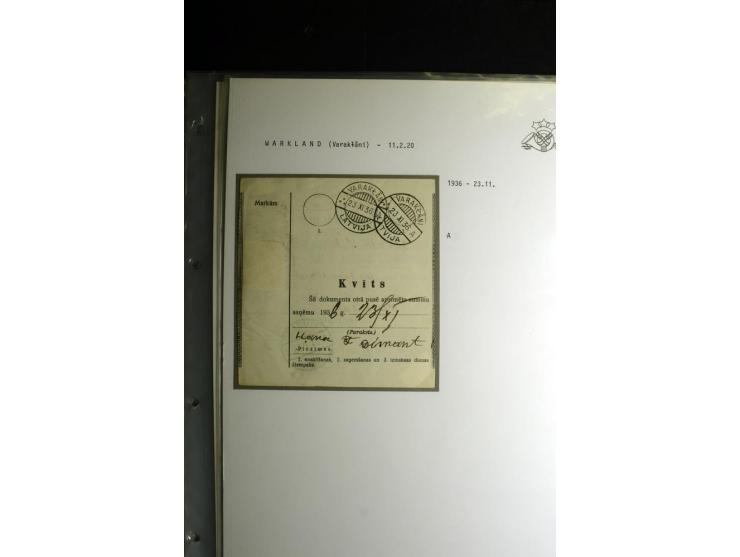 NORMSTEMPEL: AAHOF-ZVIDZIENA, umfangreiche Sammlung mit über 750 Briefen und Karten, alles sauber in 6 Alben
