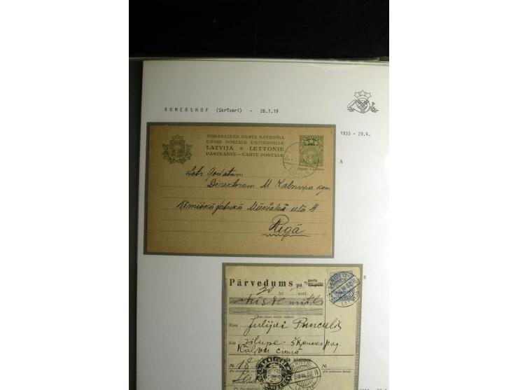 NORMSTEMPEL: AAHOF-ZVIDZIENA, umfangreiche Sammlung mit über 750 Briefen und Karten, alles sauber in 6 Alben