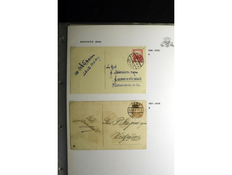 NORMSTEMPEL: AAHOF-ZVIDZIENA, umfangreiche Sammlung mit über 750 Briefen und Karten, alles sauber in 6 Alben
